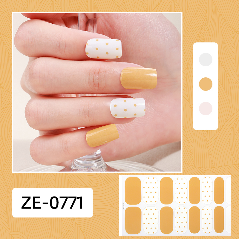 16 sztuk naklejek na paznokcie – Full Cover Adhesive recenzja i cena